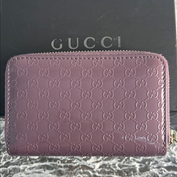 Gucci Women's Lilac Card Holder - Picture 1 of 9
